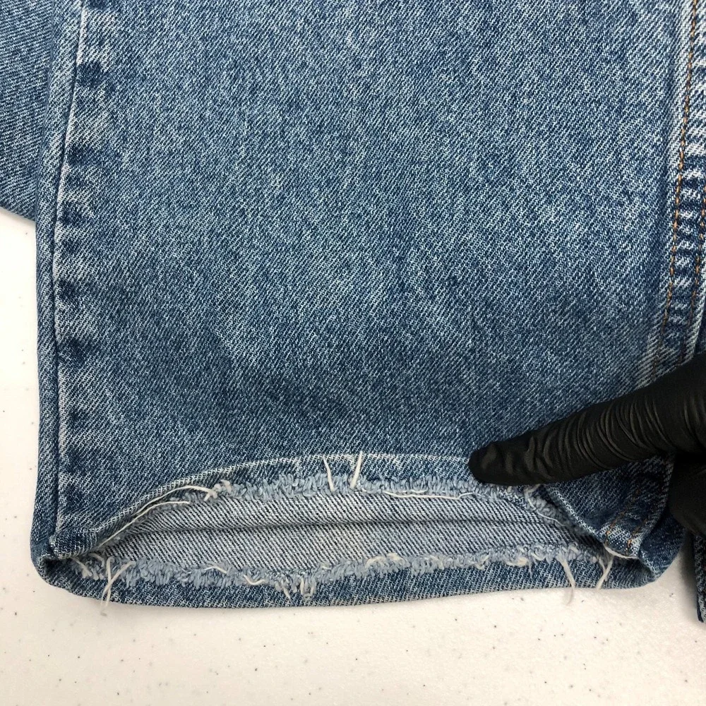 VTG Levis 505 Jeans Mens 38x30 Blue Denim Straight Leg Orange Tab Made USA 90s
